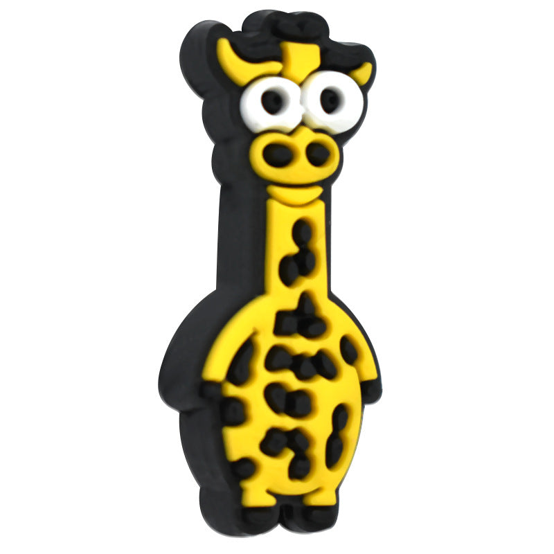 Wholesale  Random  100pcs/pack Cartoon Animal Series PVC Soft Rubber 3D Beads