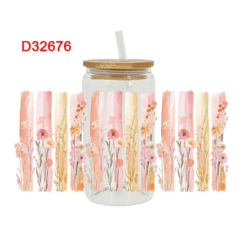 Wholesale Autumn style  16oz Cup UV DTF Wraps