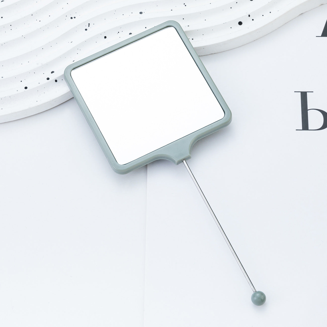 Wholesale Multicolor hand-held square DIY small mirror