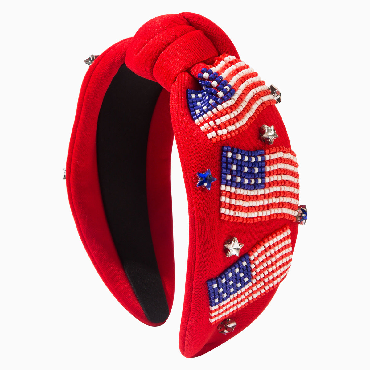 Wholesale Creative Rice Bead Diamond Independence Day Headband