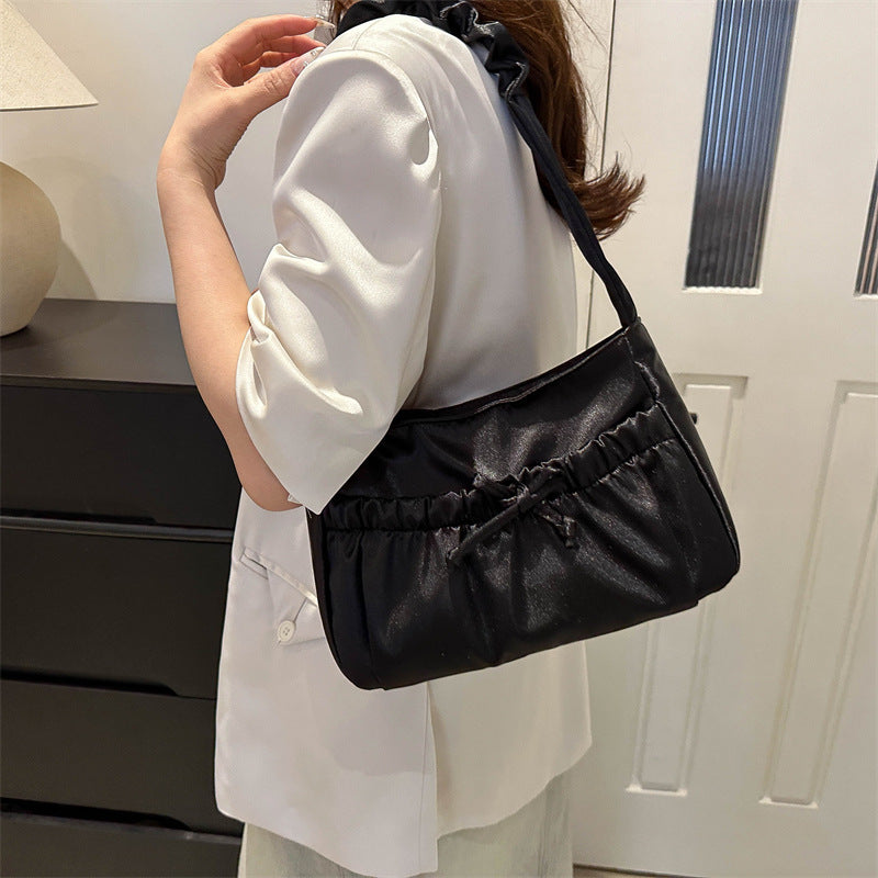 Wholesale Casual Shoulder Underarm Pleated Bag