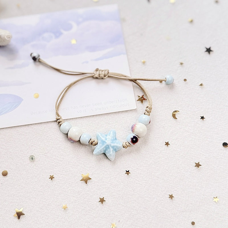 Wholesale Ceramic Ocean Adjustable Bracelet