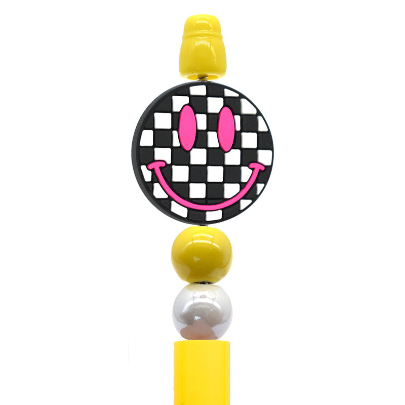 Wholesale Smiley face series cartoon flower Focal Beads