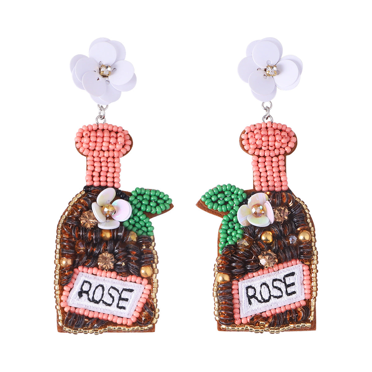 Wholesale Colorful Super Sparkling Rhinestone Long Tassel Earrings