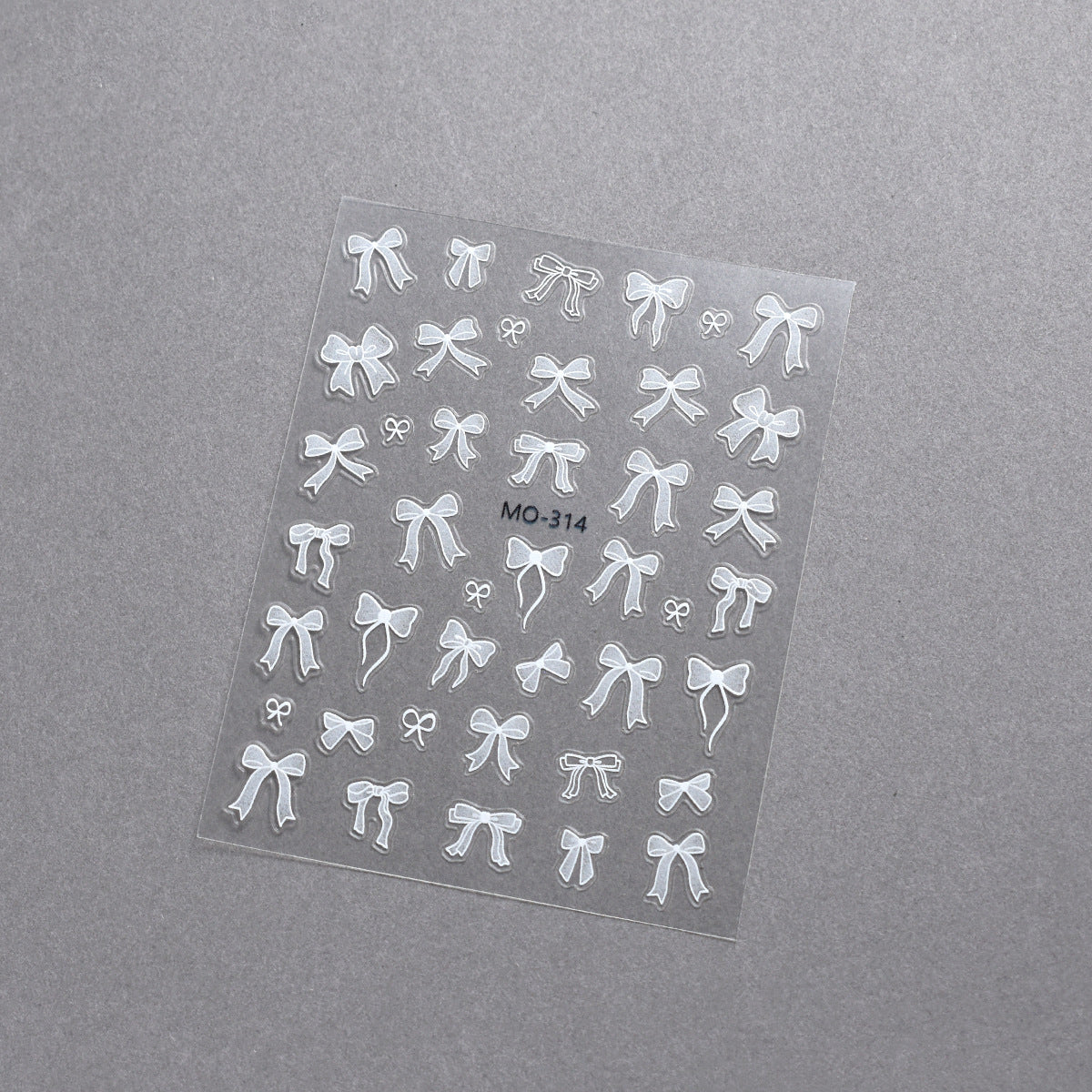 Wholesale Nail stickers ribbon bow white three-dimensional thin and tough bow ballet shoes DIY nail decals accessories
