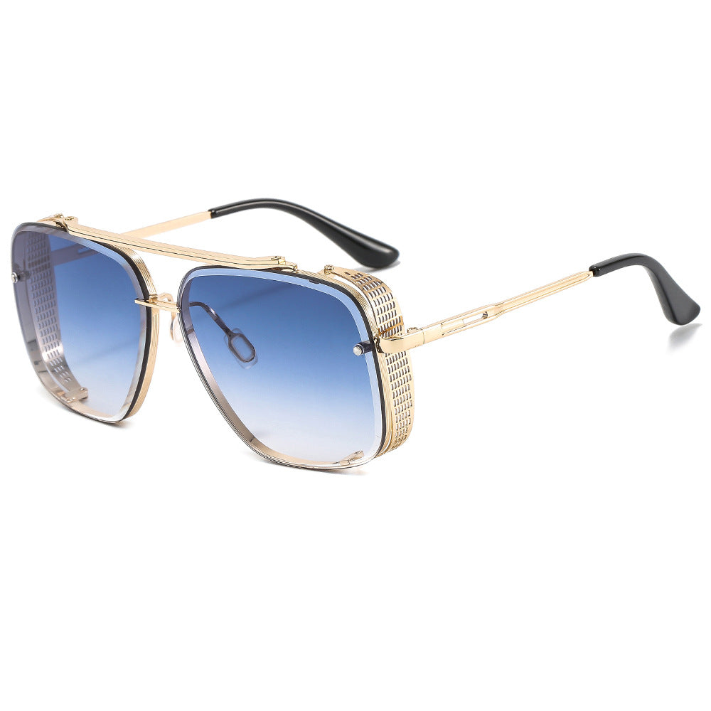 Wholesale Fashion Men' s and Women' s Metal Sunglasses Personalized Punk Style