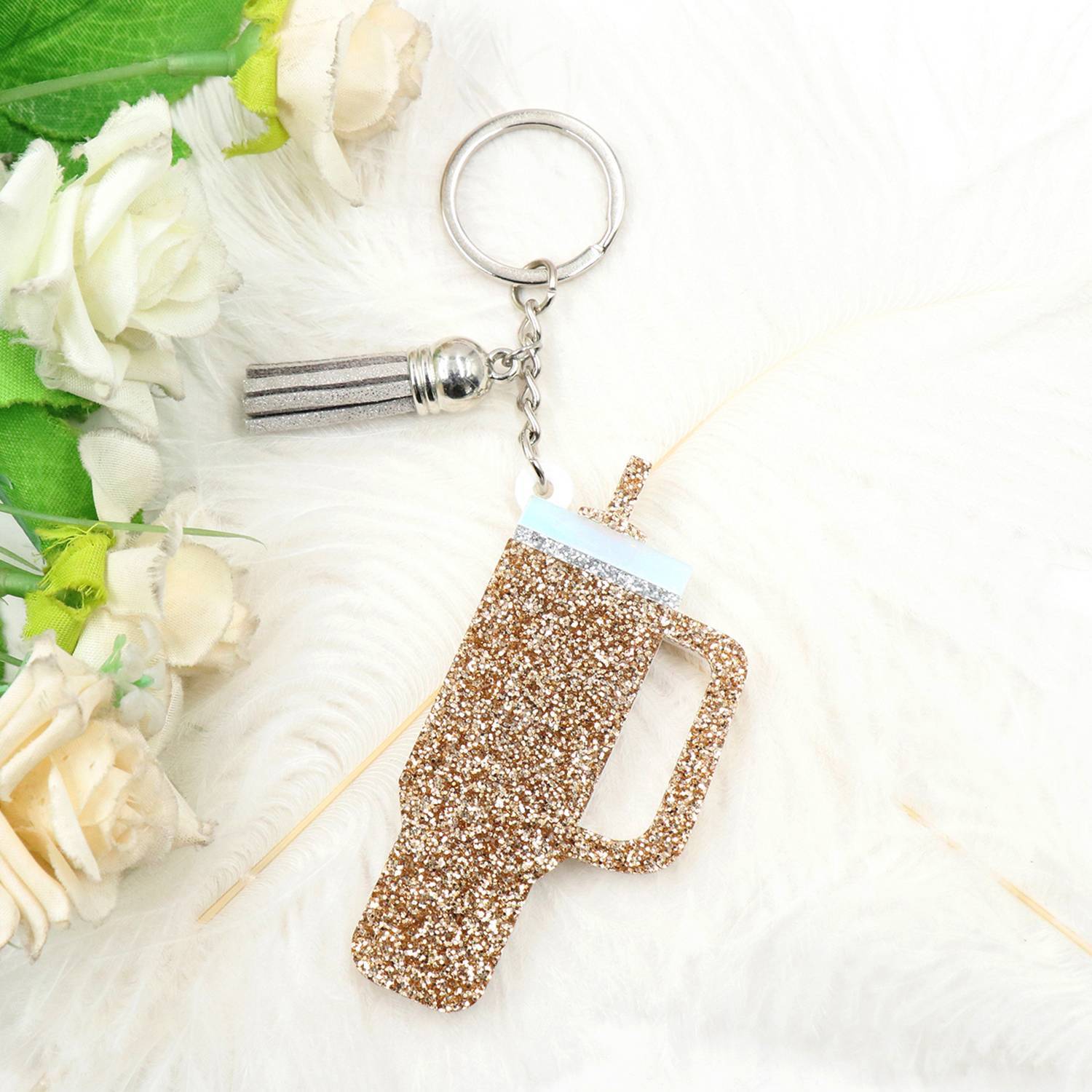 Wholesale Cute Cup Keychain Pendant Creative Gift Pendant Bag Pendant Car Key