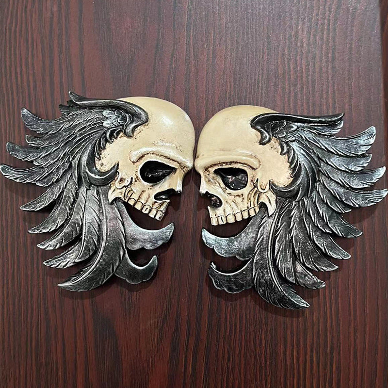 Wholesale Skeleton Viking Berserker Double Ax Wall Hanging Halloween Decorations