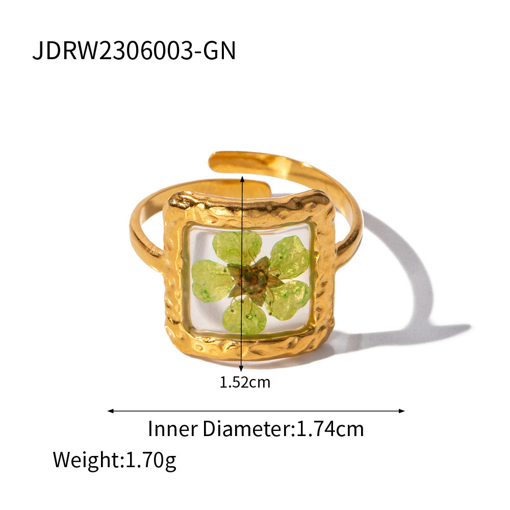 Wholesale Eternal Flower Series Stainless Steel High-end Ring