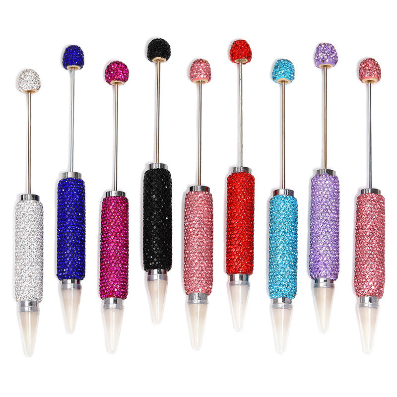 Wholesale 10pc/pack Beadable pens full-diamond DIY beaded pens