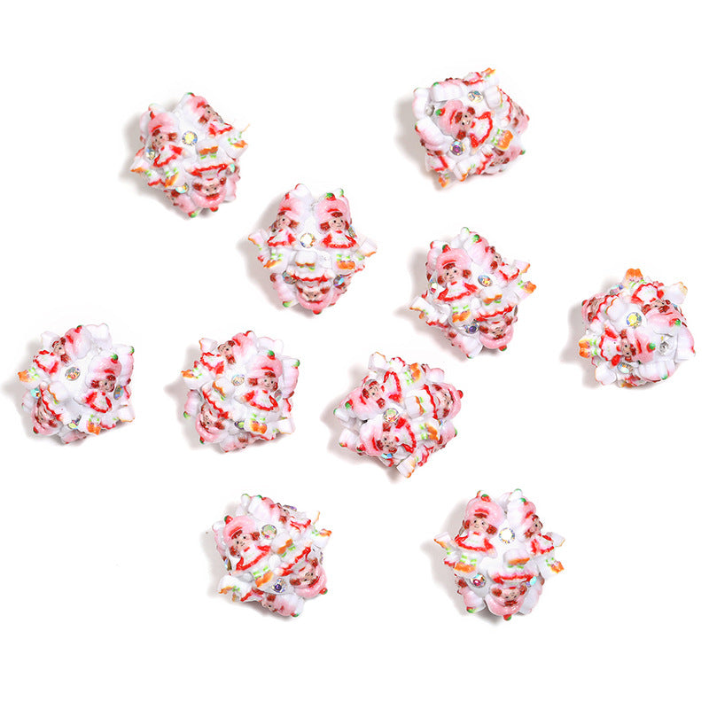 Wholesale 10pcs  Christmas cartoon  Acrylic Beads