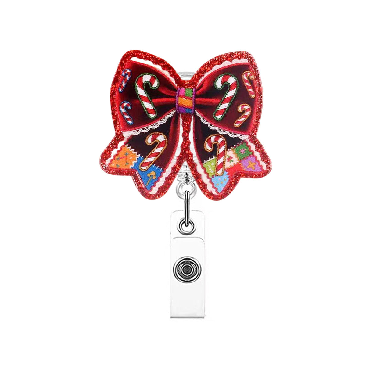 Wholesale Bow Christmas Tree  Badge Reels