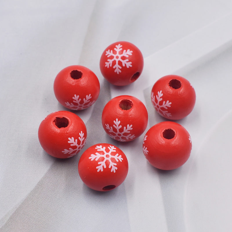 Wholesale 10pcs Christmas Wooden Beads