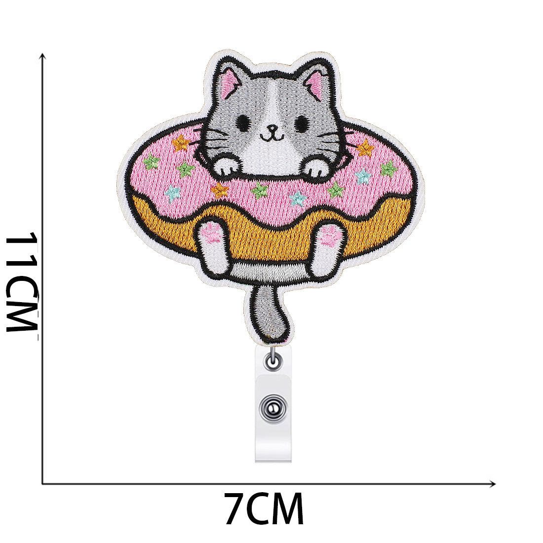 Wholesale Xiao Tian kitten easy-pull buckle embroidery cloth stickers