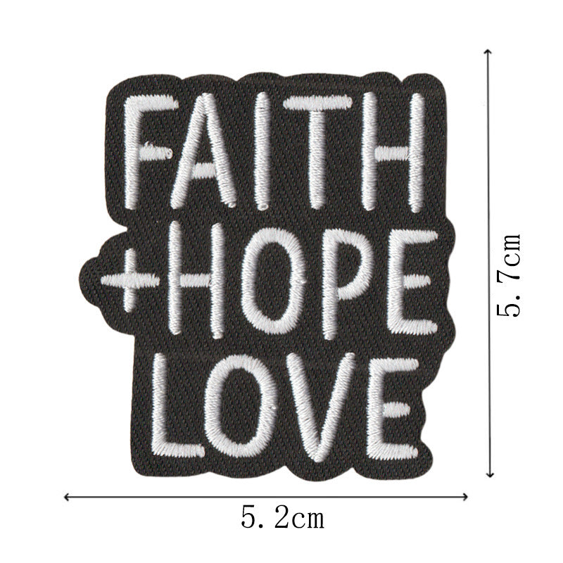 Wholesale Embroidered Letter Patches Set Of 9 Heat Glue Back DIY Towel Craft Supply