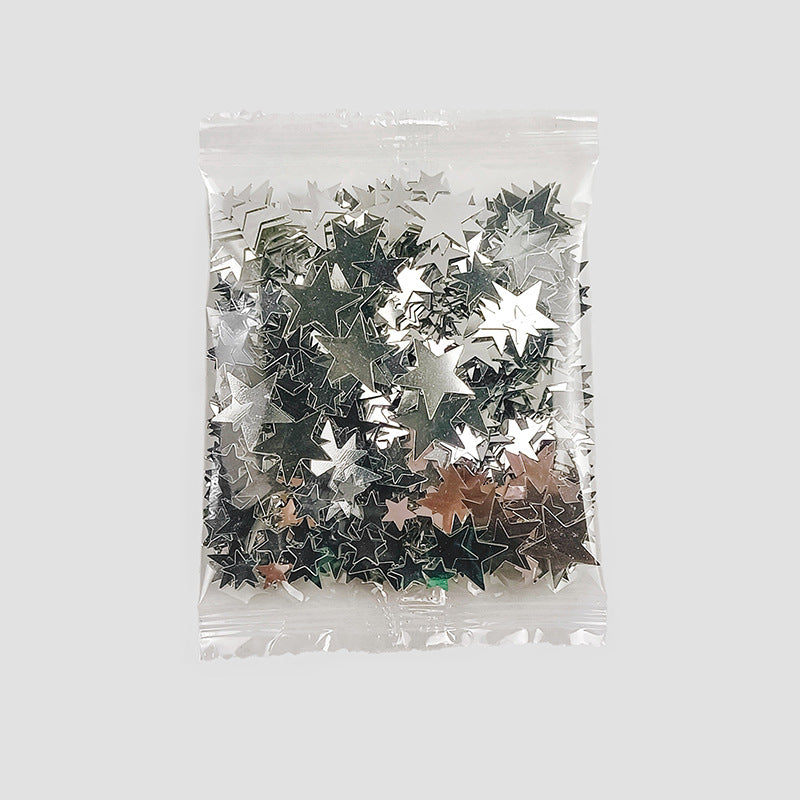 Wholesale 10MM flat mixed three-color star sequins