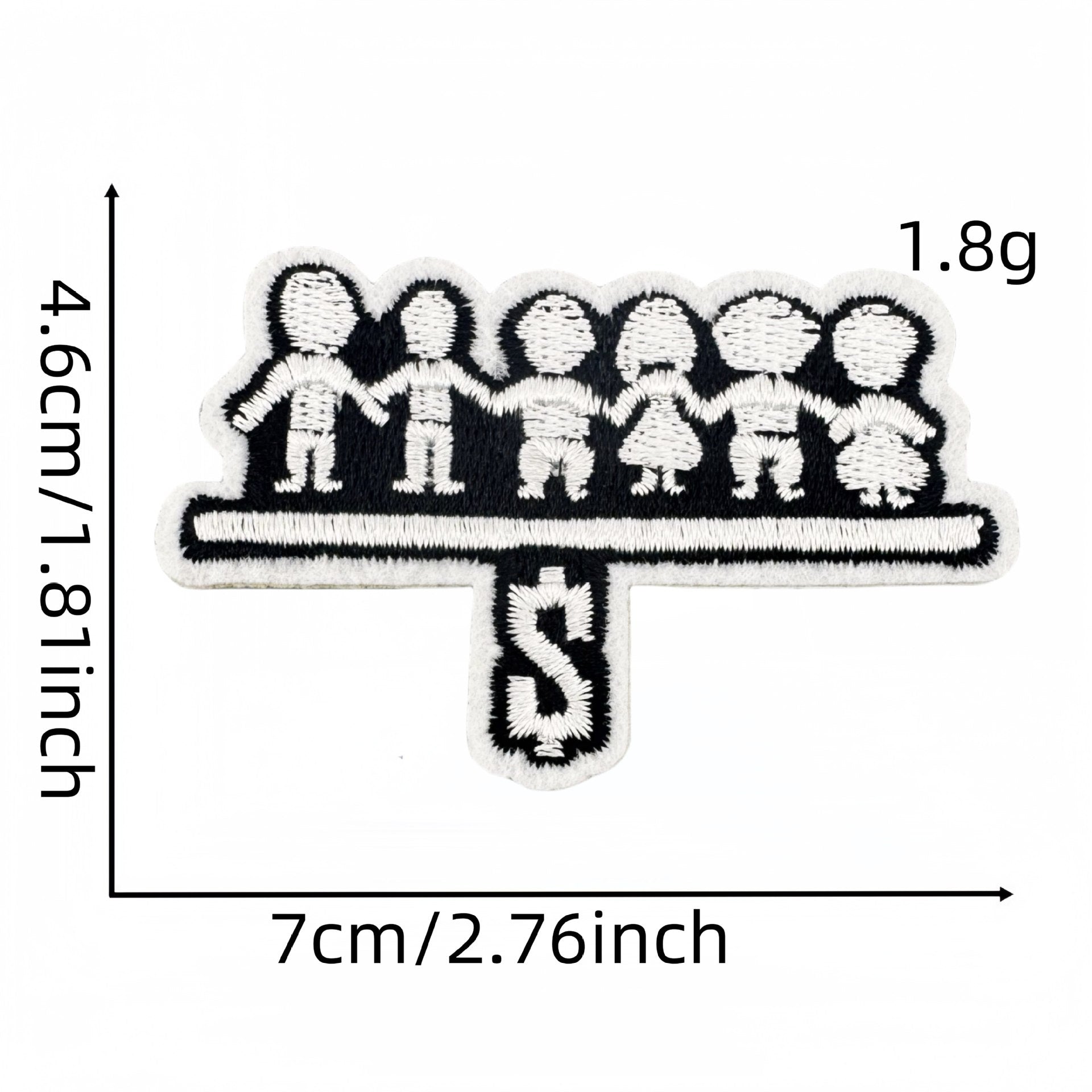 Wholesale Cartoon money banknotes Embroidery DIY Patches