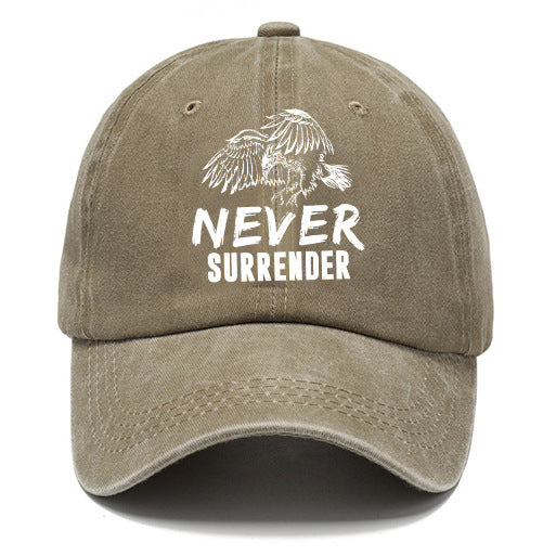 Wholesale Distressed Washed Cotton Printed Soft Top Baseball Cap