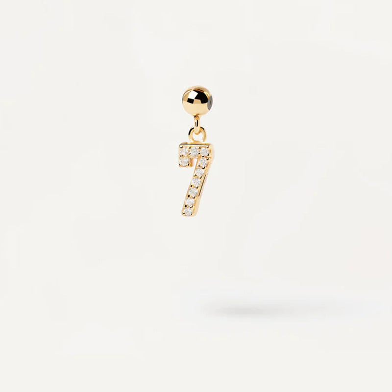 Collares de la serie de números de bricolaje de plata al por mayor S925 S925