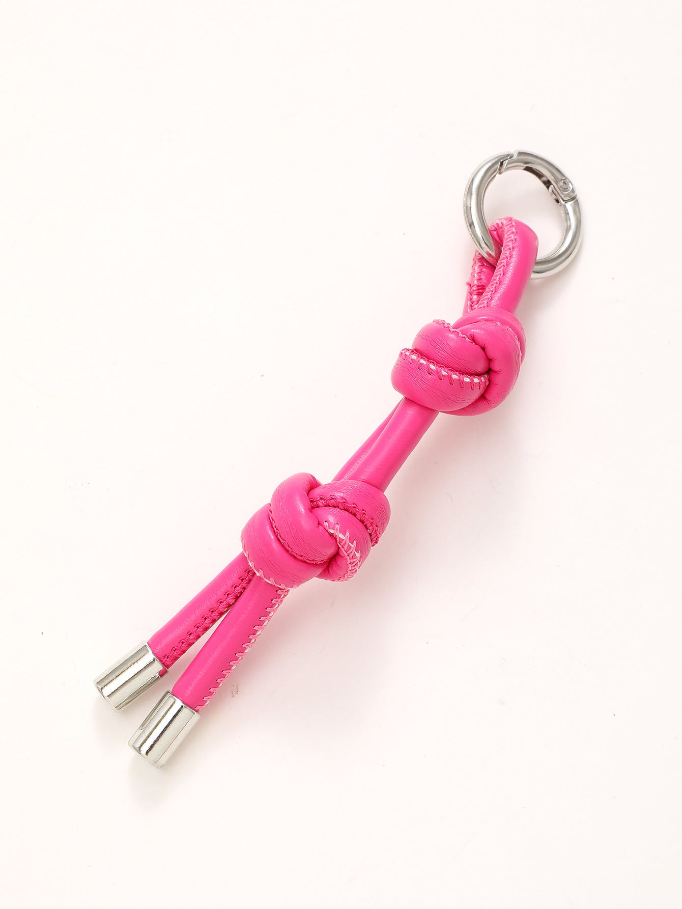 Wholesale DIY Leather Simple Candy Color Leather Rope Weaving Versatile Casual Keychains