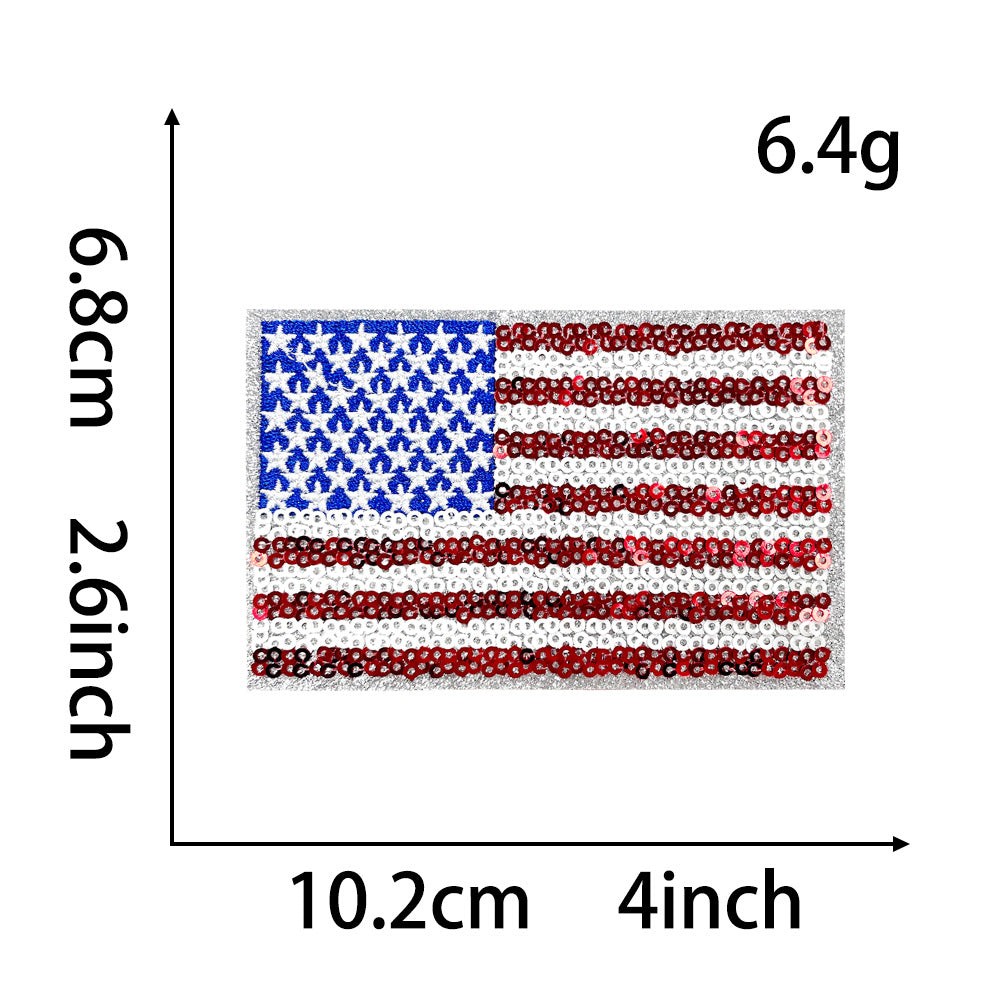 Wholesale 250Th Anniversary Bald Eagle Liberty Bell American Flag Iron On Embroidered Patch For Coats