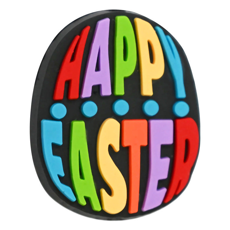 Wholesale Random 100pcs Easter Series DIY Funny Egg Funny Rabbit  Focal Beads