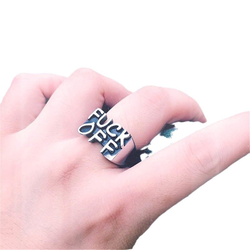 Wholesale FUCK Vintage Alloy Rings