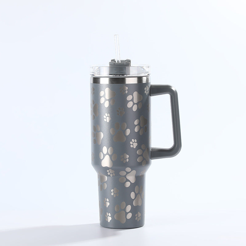 Wholesale Tumbler Ice Bullies Cup  Laser Cat Claw Vacuum Cup Straw Cup 40OZ Car Cup Ice Cup