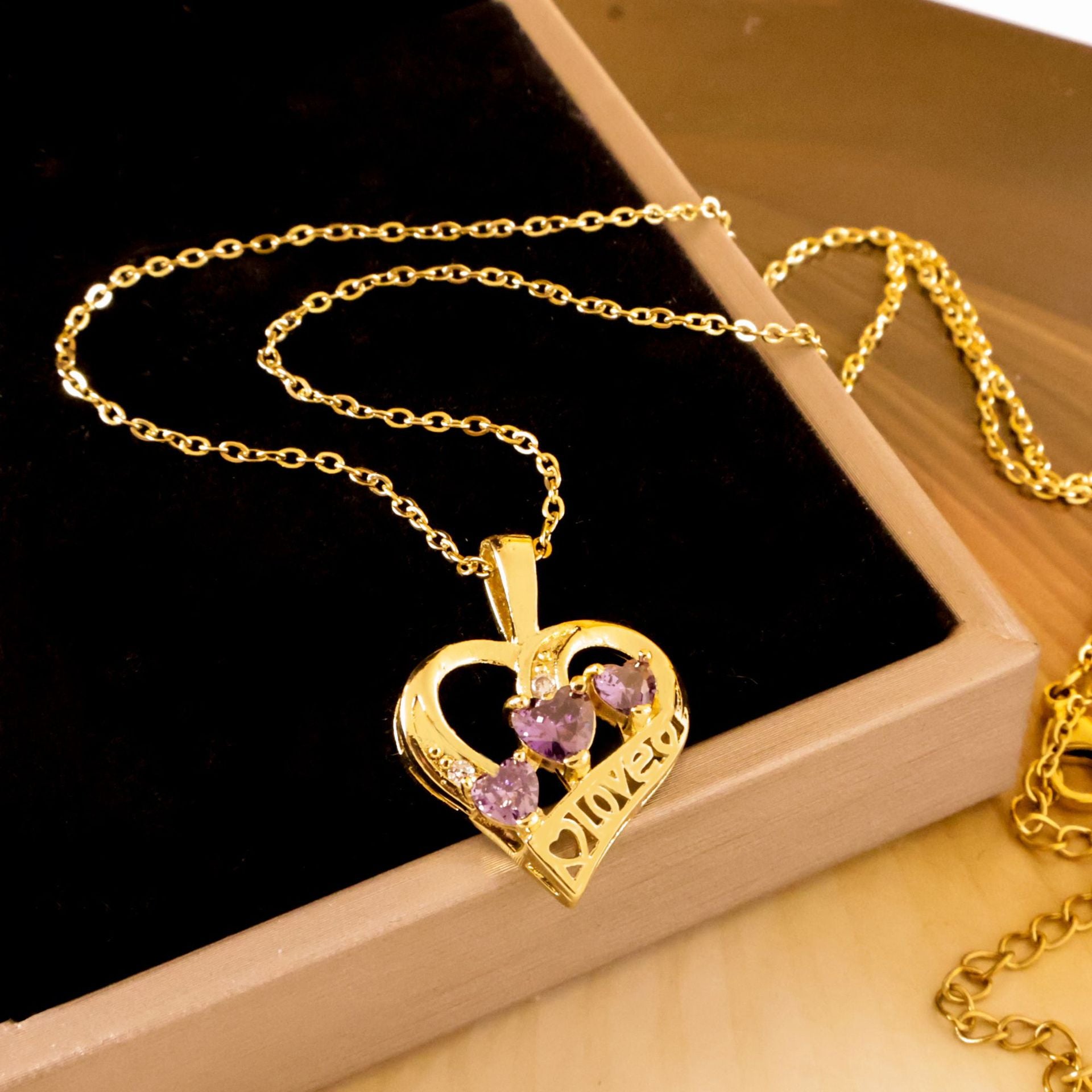 Wholesale Titanium Steel Heart Necklace