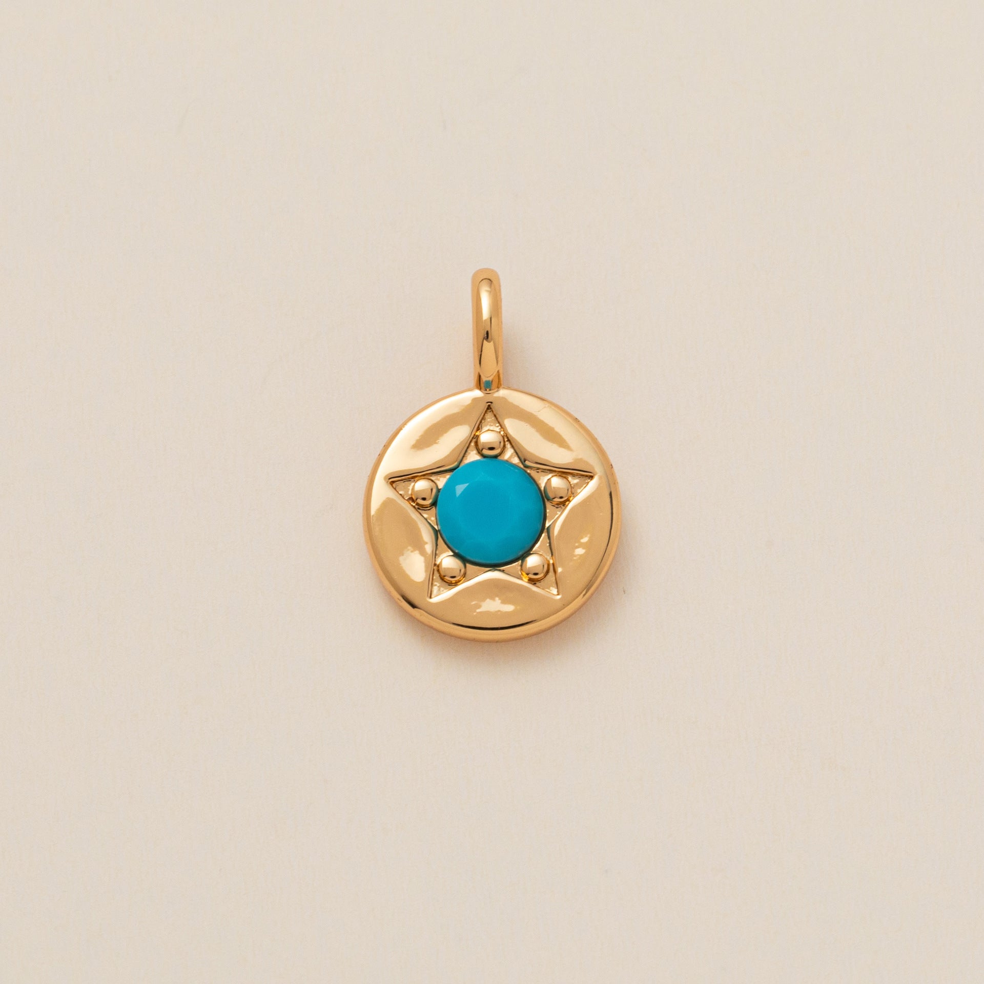Wholesale Copper Five Pointed Star Zircon Pendant Colorful Birthstone Charm For DIY Necklace Fashion Accessory Gift