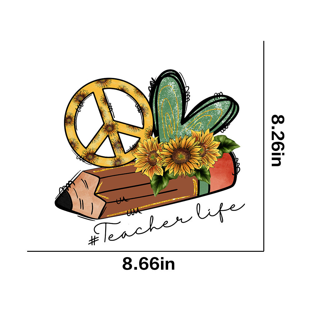 Wholesale 10pcs Butterfly and sunflower print UV DTF Ready to Press Transfers Wraps