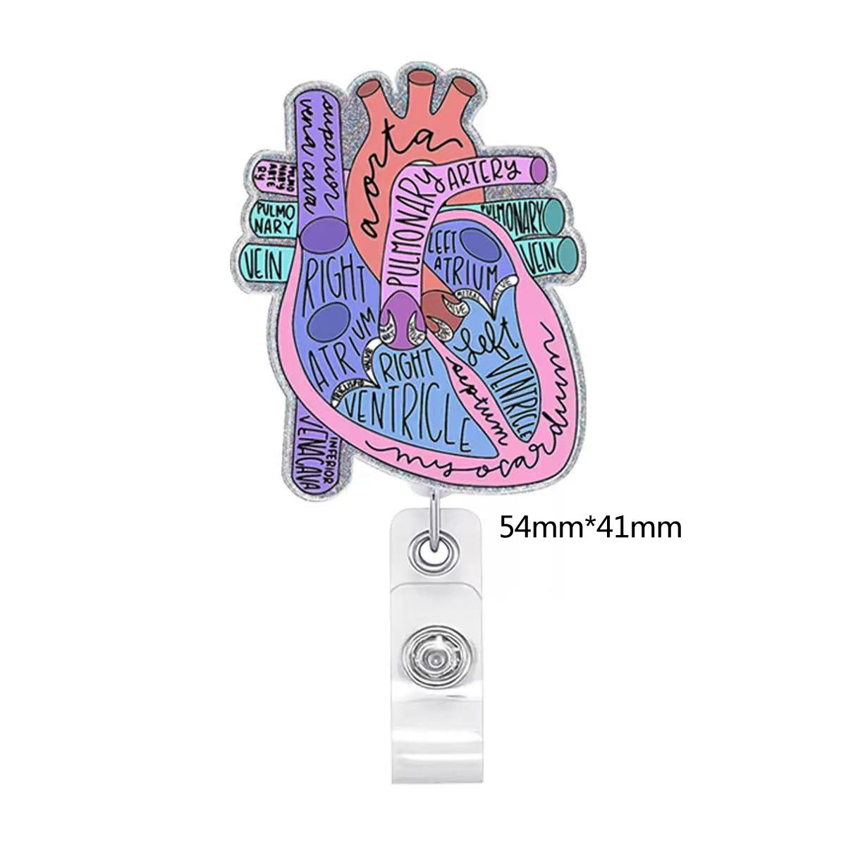 Wholesale Acrylic DIY Patch Telescopic Badge Clip Badge Reels