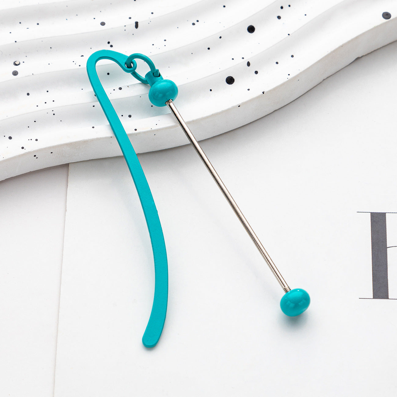 Wholesale Solid Color Beadable Bookmarks Metal DIY