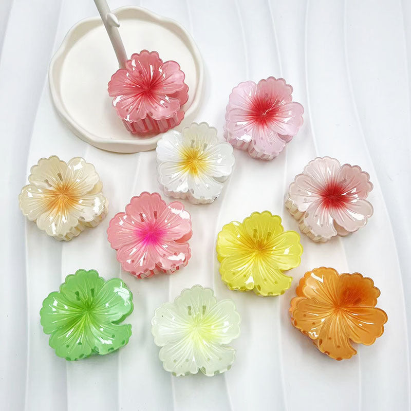Wholesale Curly Flower Women's Fashion High-end Women's Shark Clip Hair Accessories