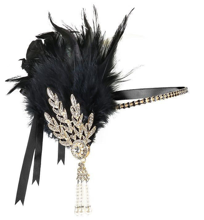 Wholesale Pearl Feather Alloy Headband