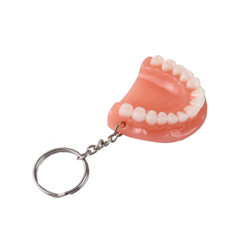 Keychains de resina de dentaduras al por mayor