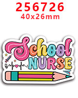 Wholesale Random 30pcs Pink Christmas Nurses' Day Acrylic Flatback