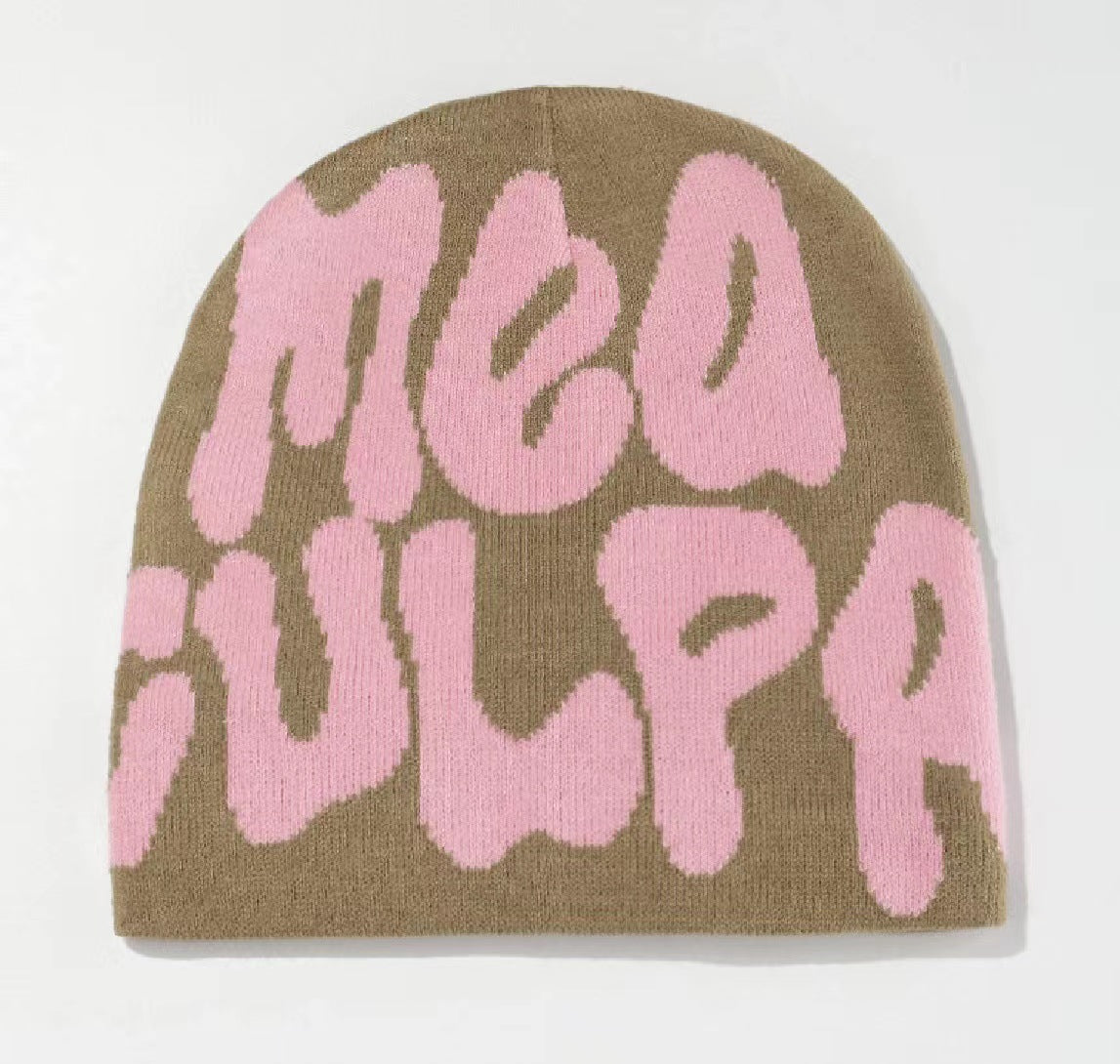 Wholesale Autumn and Winter Alphabet Jacquard Acrylic Beanie
