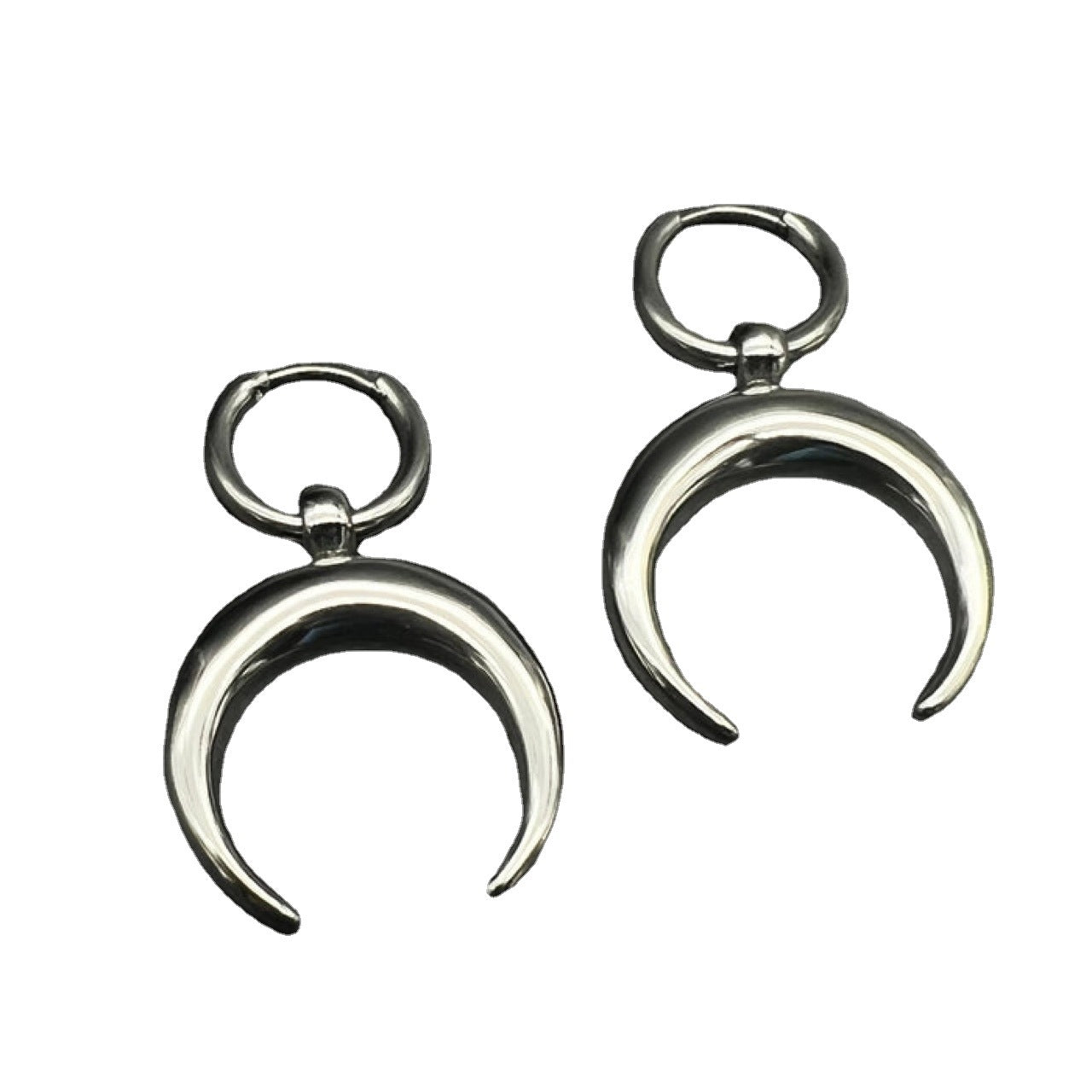 Wholesale Gothic Moon Large Hoop Earrings