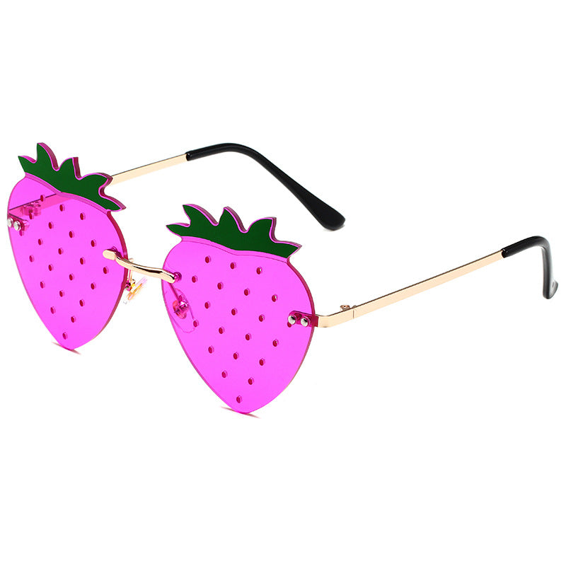 Wholesale PC Frameless Strawberry Sunglasses