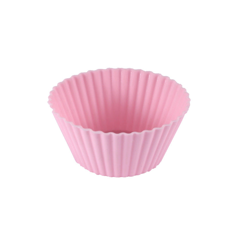 Wholesale Silicone Mold High Temperature Resistant Muffin Cup Candy Round Puff Baking Tool
