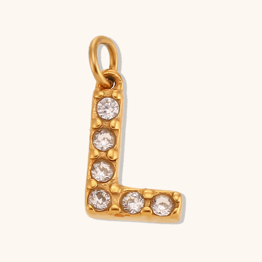 Pargente de cartas de inglés de oro de acero inoxidable de acero inoxidable al por mayor