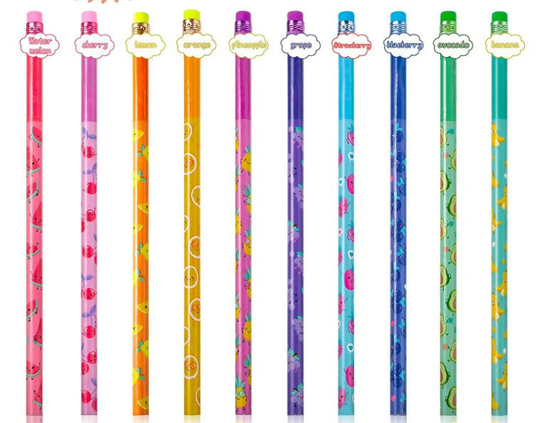 Wholesale 300pcs Fruit Cartoon Wooden Pencil