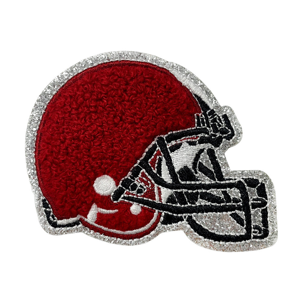 Wholesale Gameday Football Helmet Embroidered Patch Iron On Applique For ets And Clothing