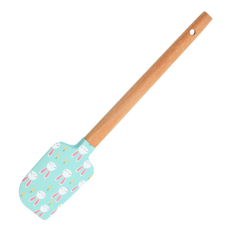 Wholesale Round Wooden Handle Scraper Household Mixing Scraper