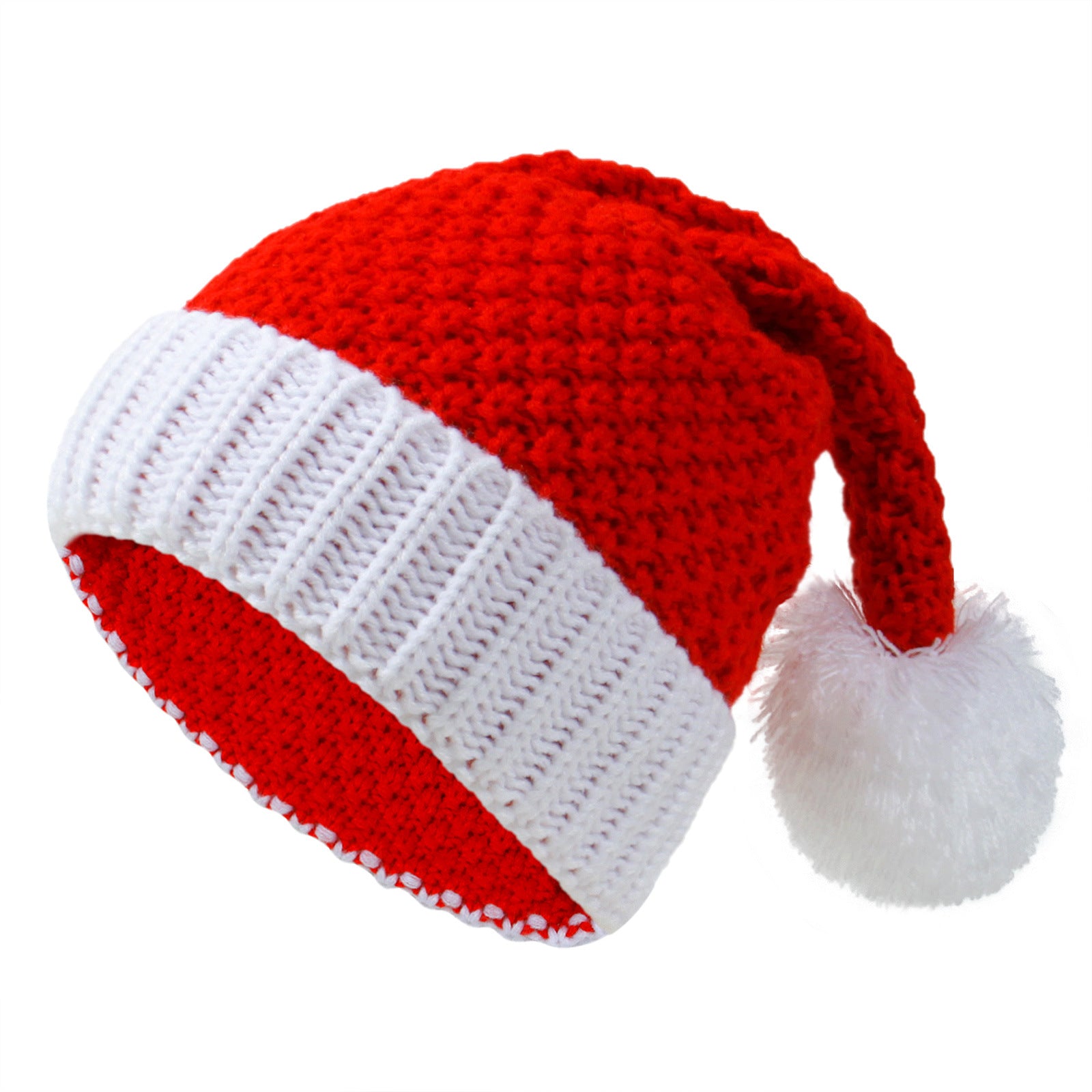 Wholesale Christmas Pom Pom Knitted Parent-child Hat