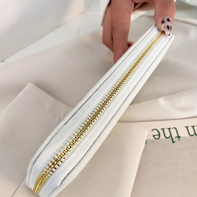 Wholesale Red Heart A Long Large Capacity Canvas Wallet