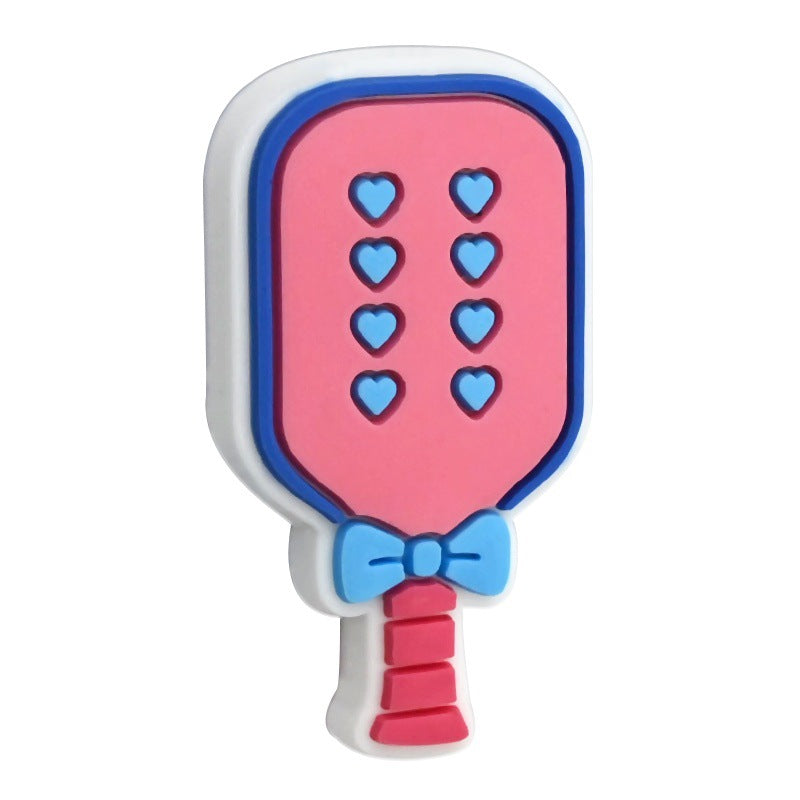 Wholesale Random 100pcs pickleball sports series bead pen patch handmade DIY beads