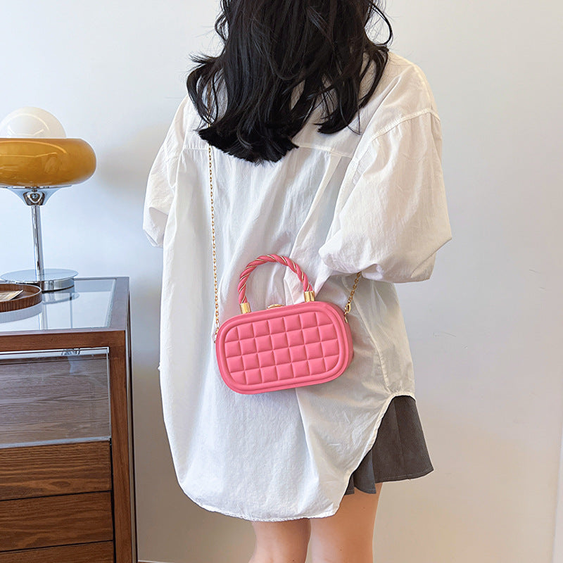 Wholesale  Small Bag  Summer New Fashionable Woven Hand Box Bag