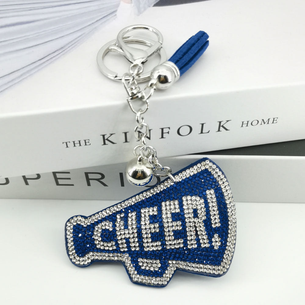Wholesale 4pcs diamond-encrusted English letter CHEER key chain